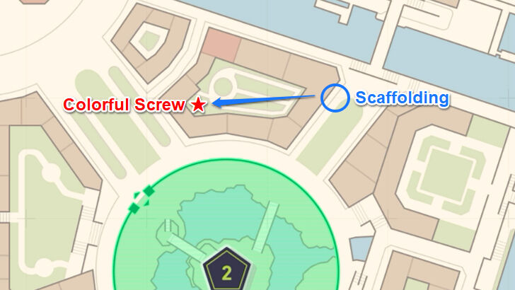 Colorful Screw 58 Map Location