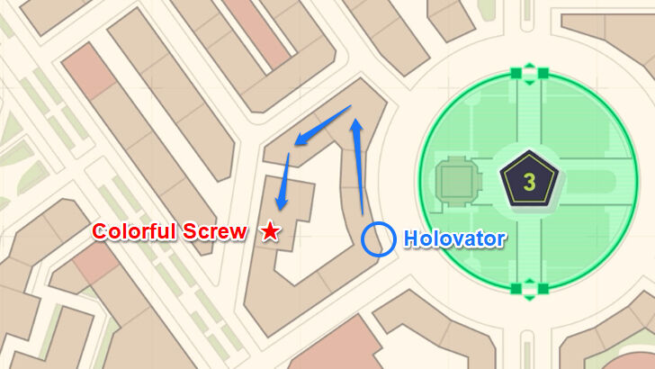 Colorful Screw 63 Map Location