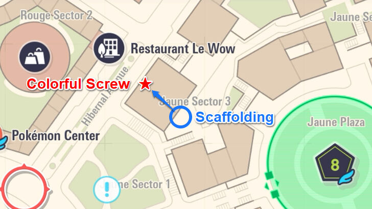 Colorful Screw 82 Map Location