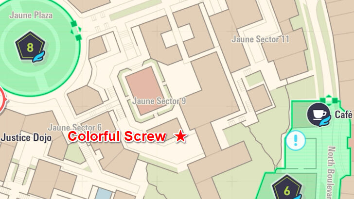 Colorful Screw 94 Map Location