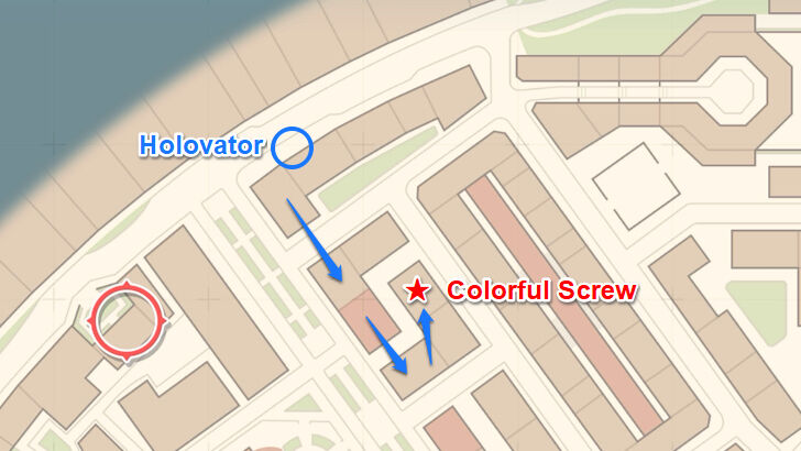 Colorful Screw 61 Map Location