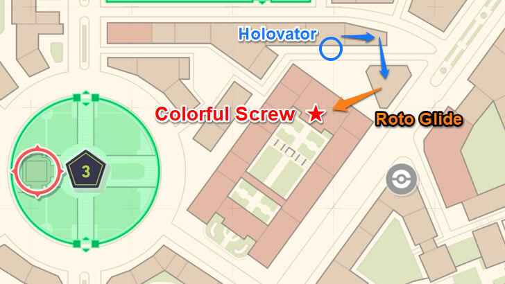 Colorful Screw 80 Map Location