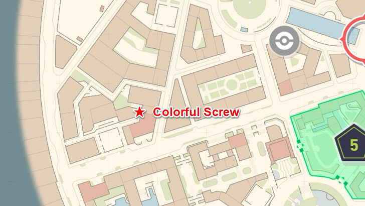 Colorful Screw 60 Map Location