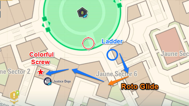 Colorful Screw 90 Map Location