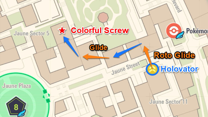 Colorful Screw 89 Map Location