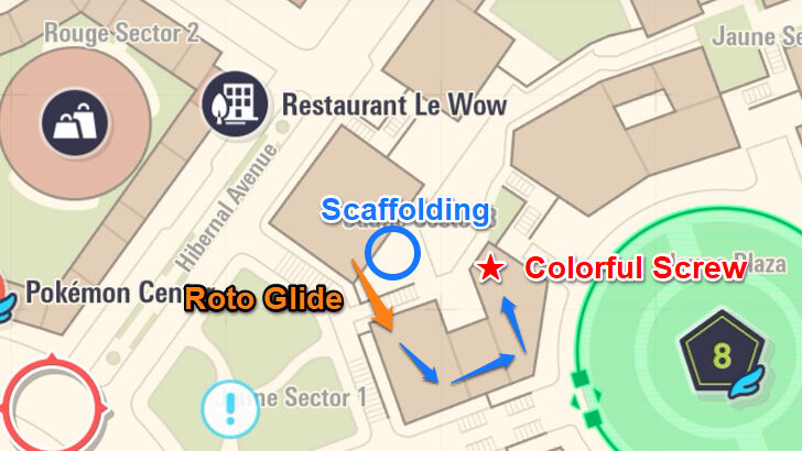 Colorful Screw 84 Map Location