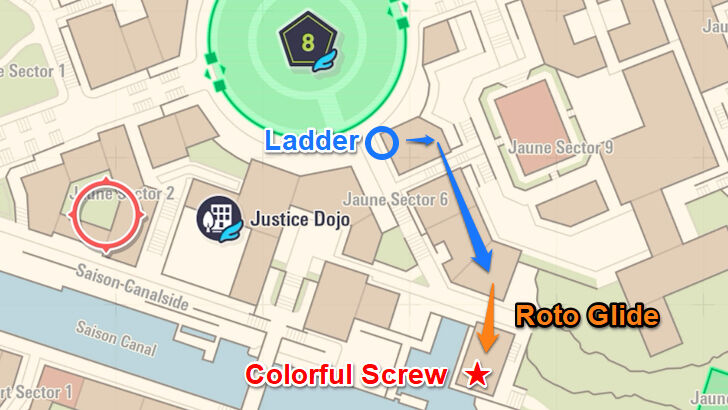 Colorful Screw 92 Map Location