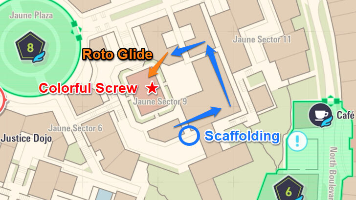 Colorful Screw 93 Map Location