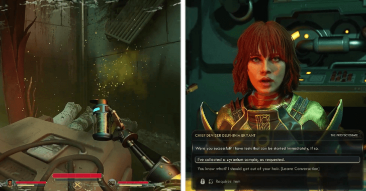 Give Zyranium Gas to Delphinia