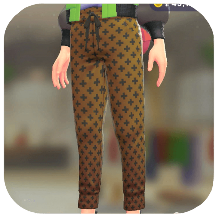 Pokemon Legends Z-A Male Patterned Track Pants Icon