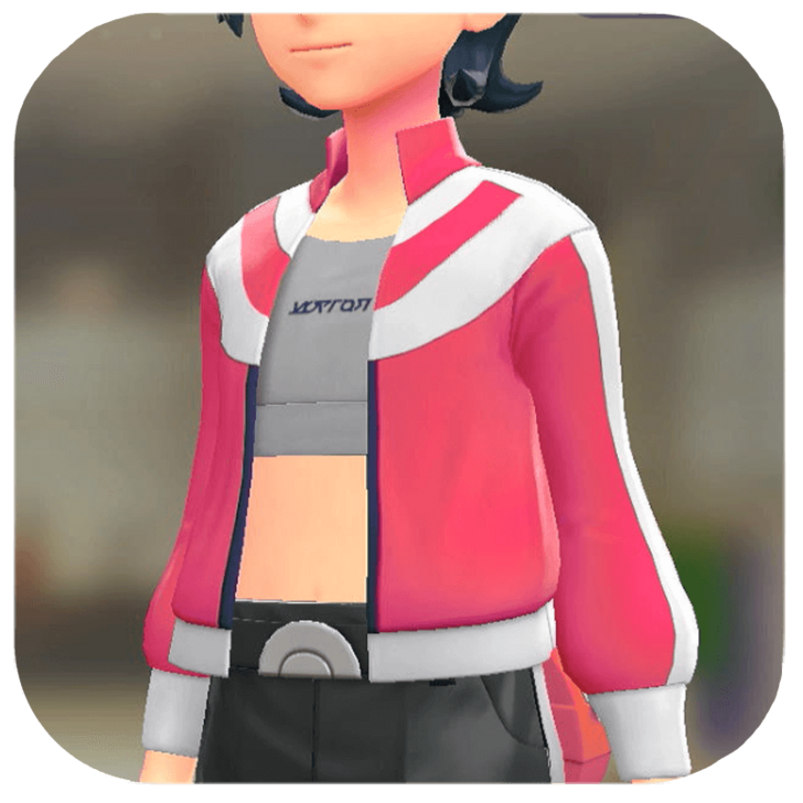Pokemon Z-A - Track Jacket and Tube Top Set Pink | Gray M