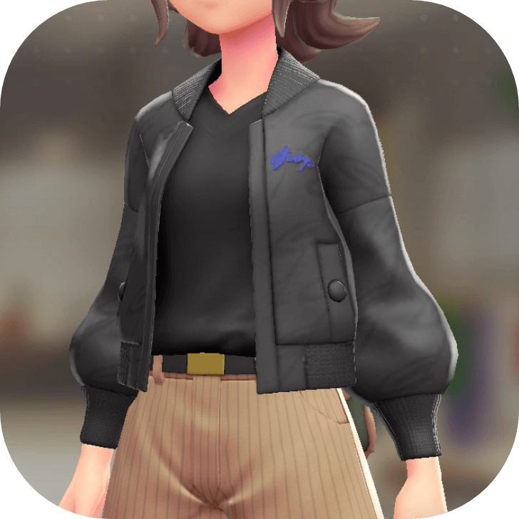 Pokemon Z-A - Blouson and V-Neck Set Signature Black | Vivid Black F