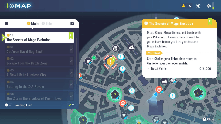 Complete Main Missions