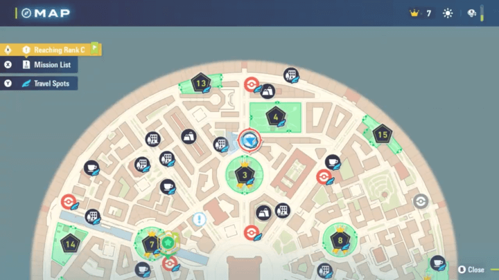 Full Course of Battles: High Rolling Map Location