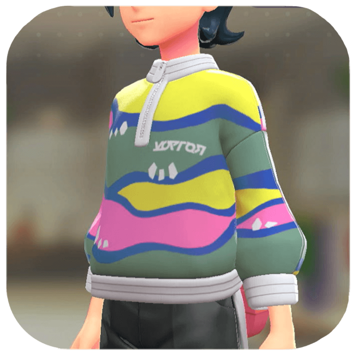 Pokemon Z-A - Patterned Pullover Colorful Chemistry M