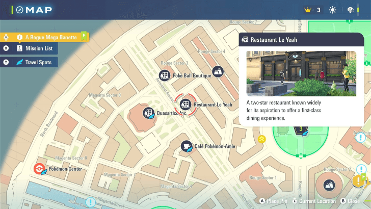 Restaurant Le Yeah Map Location