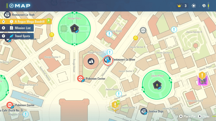 Restaurant Le Wow Map Location