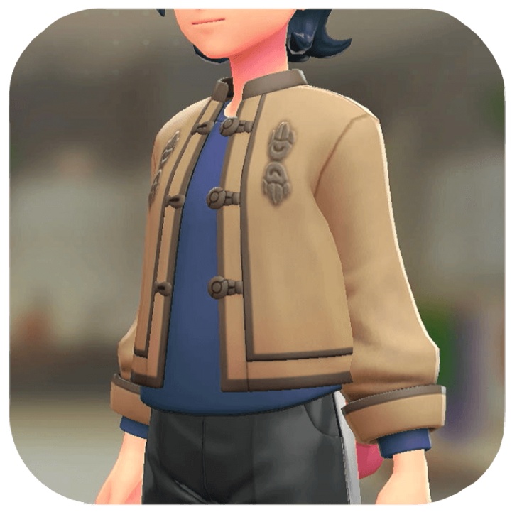 Pokemon Legends Z-A Male Frog-Button Jacket Set Icon