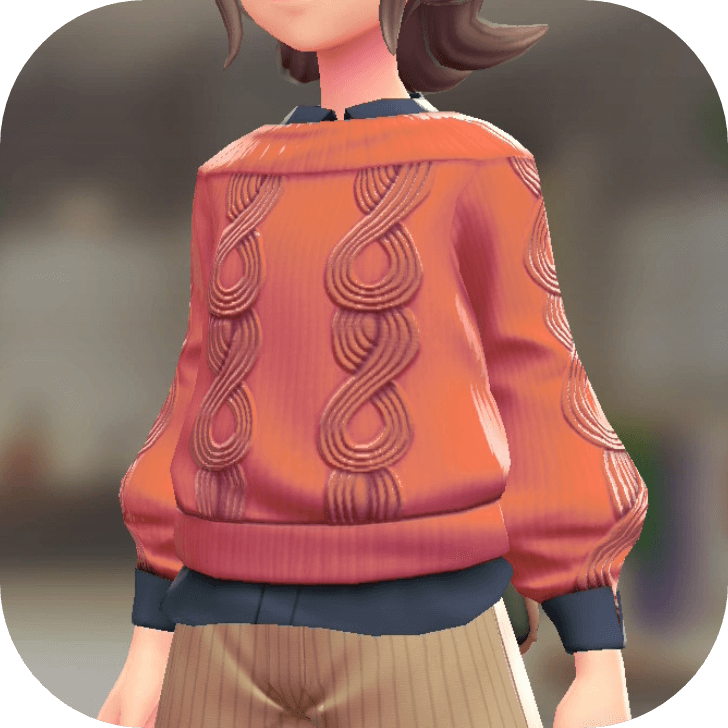 Pokemon Z-A - Sweater and Shirt Set Orange | Navy F