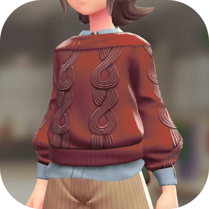 Pokemon Z-A - Sweater and Shirt Set Red | Light Blue F