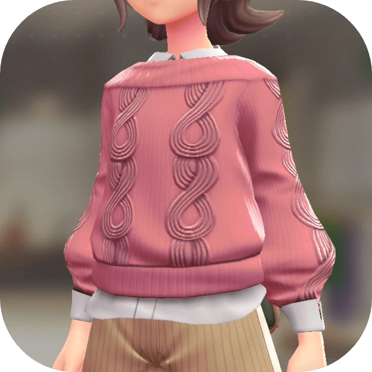 Pokemon Z-A - Sweater and Shirt Set Pink | White F