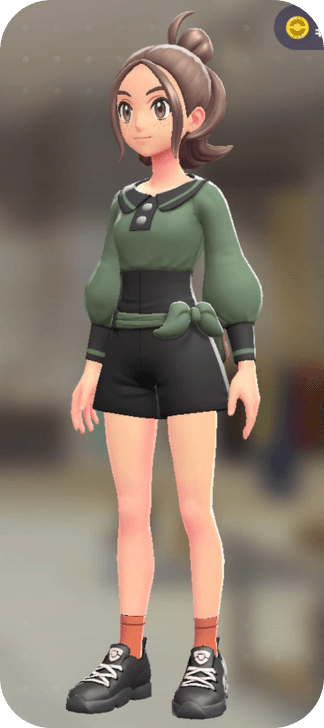 Pokemon Z-A - Belted Romper Set Retro Green | Green F