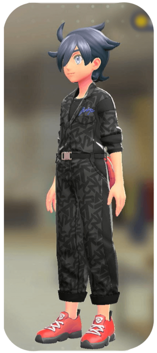 Pokemon Z-A - Jumpsuit and Shirt Set Black Graffiti | Vivid Black M