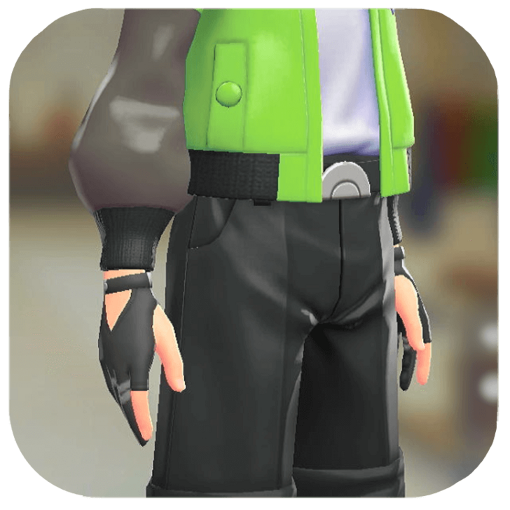 Pokemon ZA - Three-Finger Gloves Vivid Black