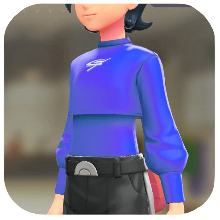Pokemon Legends Z-A Male Crop Top Set Icon