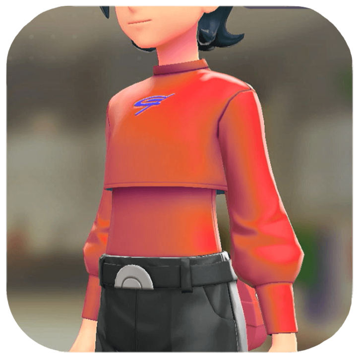 Pokemon Z-A - Crop Top Set Vivid Red | Red M