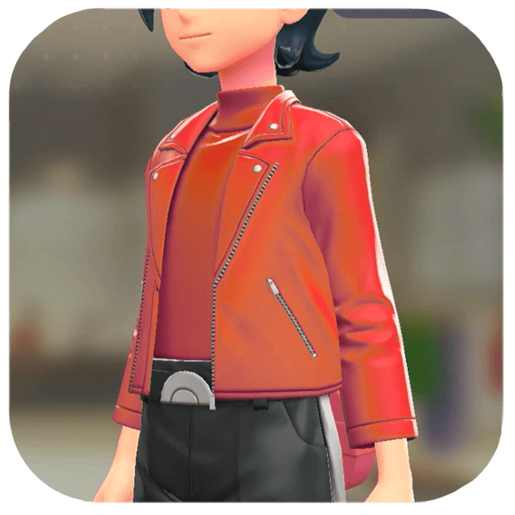 Pokemon Z-A - Biker Jacket Set Vivid Red | Dark Red M
