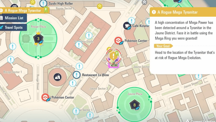 Rogue Tyranitar Map Location