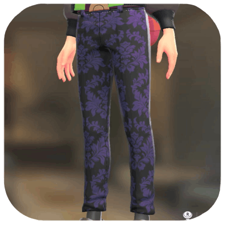 Pokemon ZA - Chino Pants Set Purple Damask | Burgundy