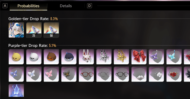 Myriad Gacha Pity System