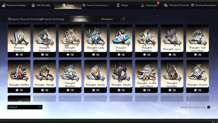 Buy Thoughts Using Phoxene Plume