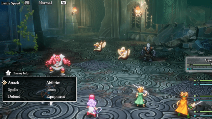 Dragon Quest 2 Combat Screen