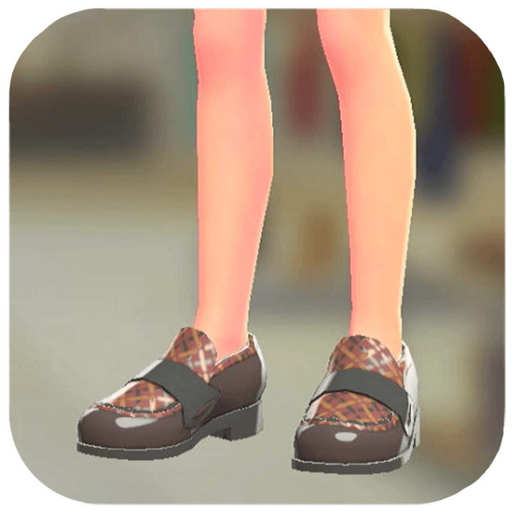 Pokemon Legends Z-A Male Plaid Loafers Icon