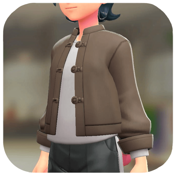 Pokemon Z-A - Frog-Button Jacket Set Brown | White M