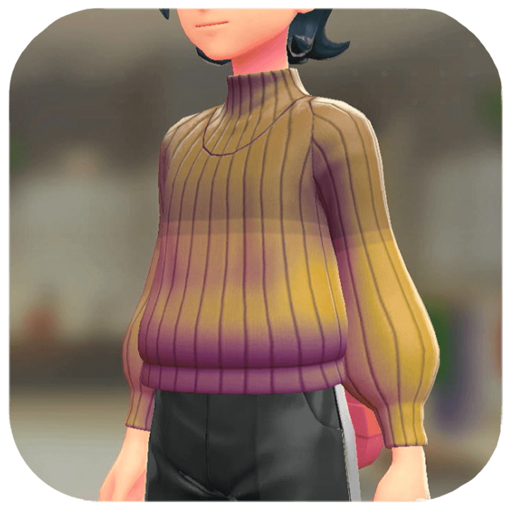 Pokemon Legends Z-A Male Two-Tone Turtleneck Sweater Icon
