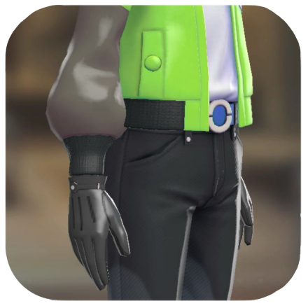 Pokemon ZA - Leather Gloves Black