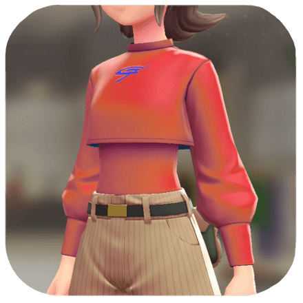 Pokemon Z-A - Crop Top Set Vivid Red | Red F