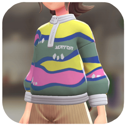Pokemon Z-A - Patterned Pullover Colorful Chemistry F