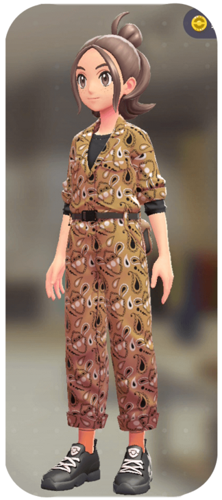 Pokemon Z-A - Jumpsuit and Shirt Set Revolving Paisley | Black F