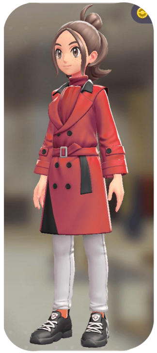 Pokemon Z-A - Trench Coat and Pants Set Vivid Red | Red / White F