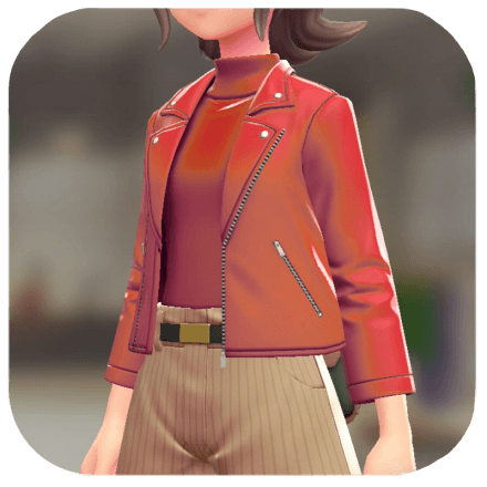Pokemon Z-A - Biker Jacket Set Vivid Red | Dark Red F