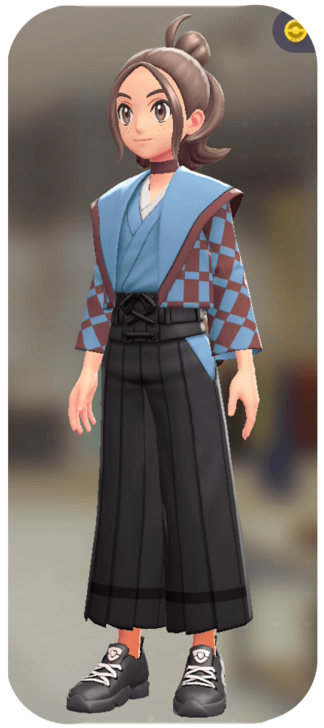 Pokemon Z-A - Kimono Overalls Set Dayflower Ichimatsu | Midnight F