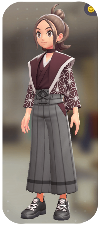 Pokemon Z-A - Kimono Overalls Set Crimson Asanoha | Tin F