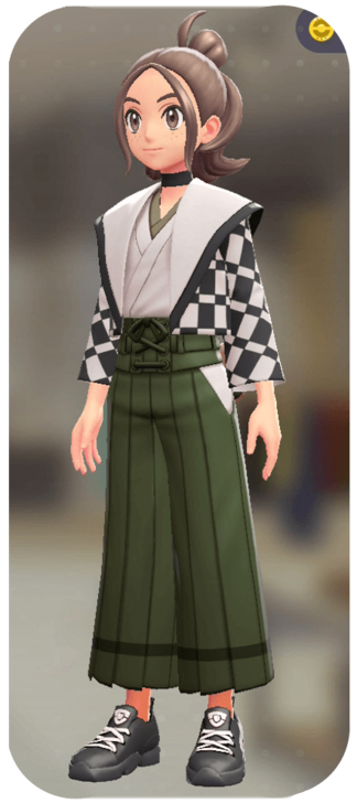 Pokemon Z-A - Kimono Overalls Set Alabaster Ichimatsu | Fern F