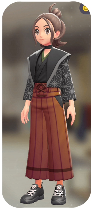 Pokemon Z-A - Kimono Overalls Set Midnight Asanoha | Clay F