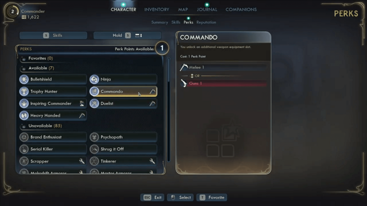 Perks Require Specific Skills